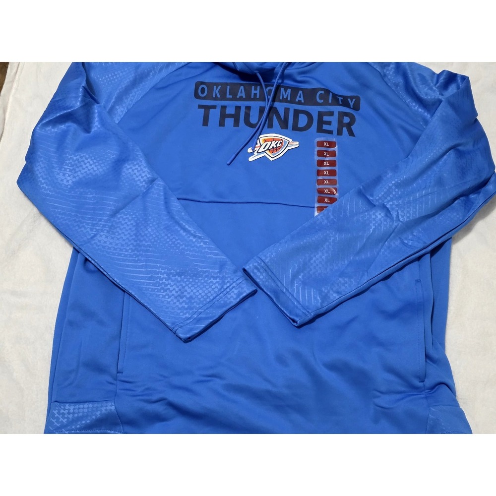 Brand New Men's NBA OKC Thunder Blue Hooded Sweater Size XL Warm -X Large - Picture 16 of 16